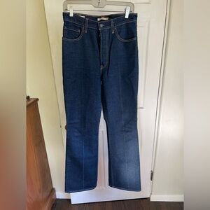 Levi's Ribcage Boot Cut Jeans - Deep Indigo